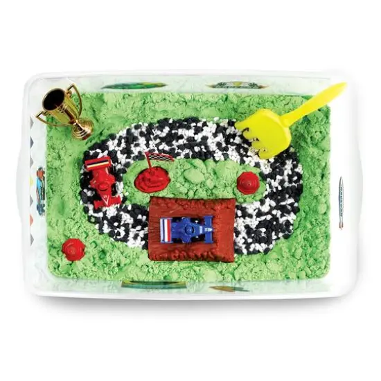 Creativity for Kids&reg; Race Track Sensory Bin {10}