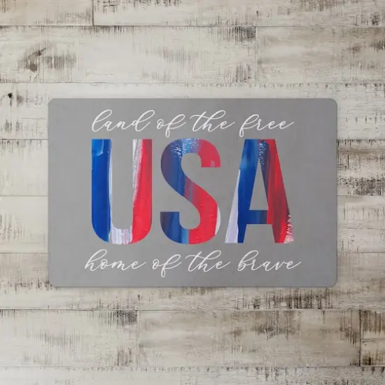 Paintstroke USA Floor Mat {3}