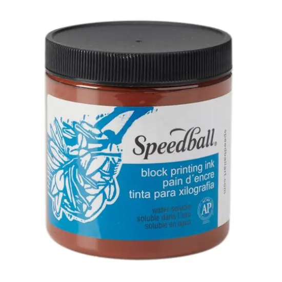 Speedball&reg; Block Printing Ink, 8oz. Brown {1}