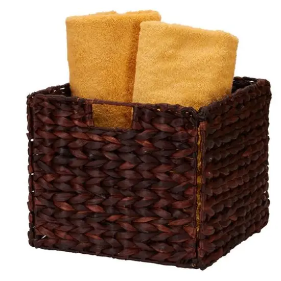 Household Essentials 13" Household Essentials Foldable Wicker Storage Bin Brown {6}