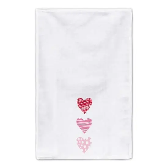 Pink & Red Hearts Tea Towel Set {5}