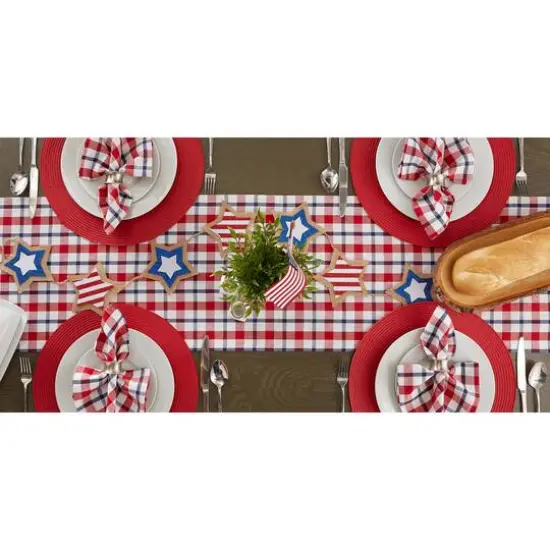 DII&reg; 72" American Plaid Table Runner {5}
