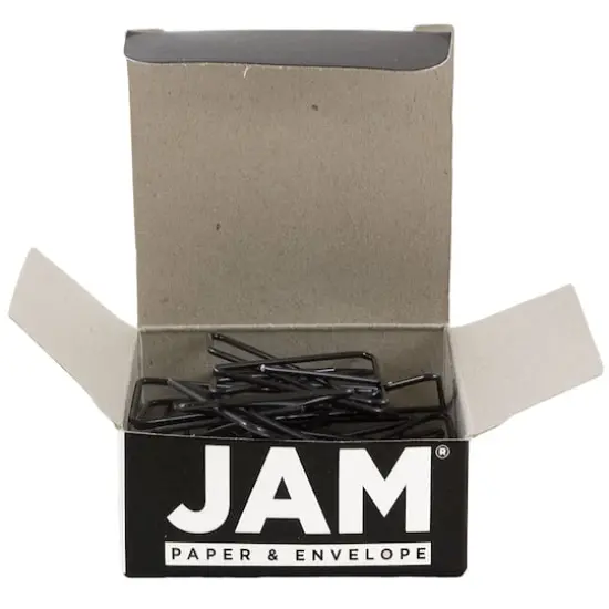JAM Paper Colorful Butterfly Paper Clips Black {4}