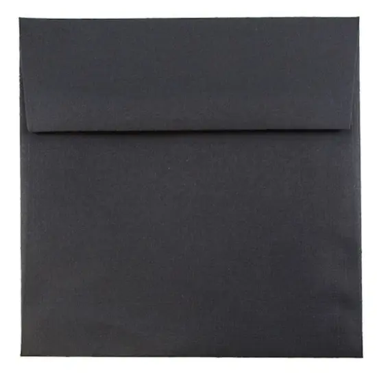 JAM Paper 5.5" x 5.5" Square Invitation Envelopes, 25ct. Black Linen {1}