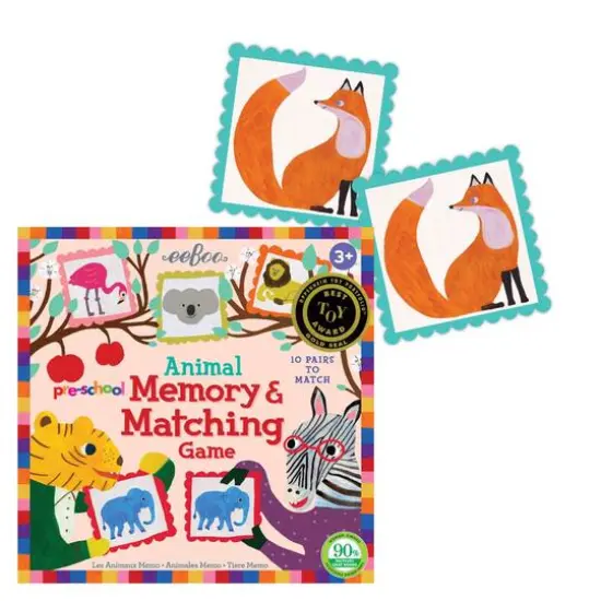 eeBoo Pre-School Animal Memory & Matching Game {6}