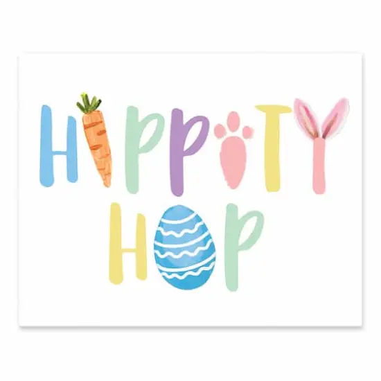 Hippity Hop 10" x 8" Tabletop Canvas {1}