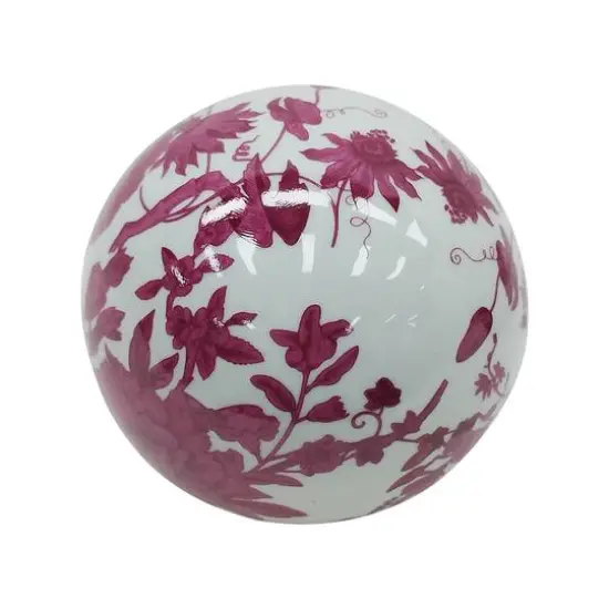 Assorted 4" Floral Porcelain Ball Tabletop D&eacute;cor, 1pc. by Ashland&reg; {4}