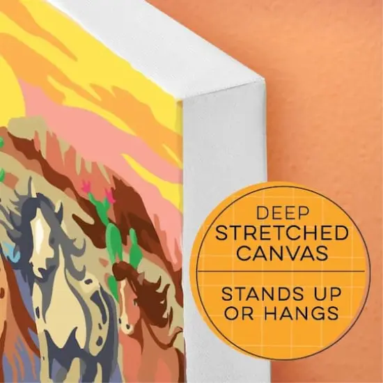 Bright Stripes iHeartArt Wild Horses Paint by Numbers Activity Kit {4}