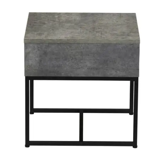 Household Essentials 18" Wrap End Table Gray {7}