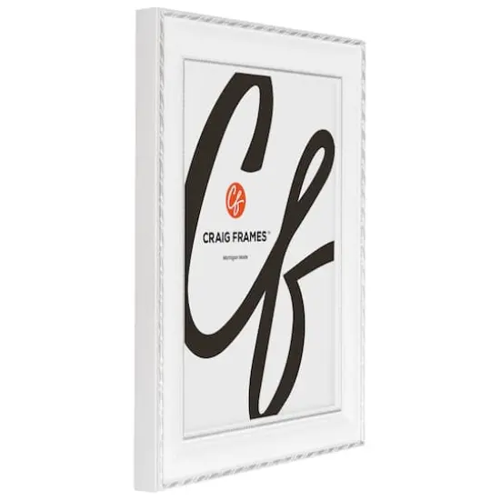 Craig Frames Victoria White & Silver Picture Frame {3}