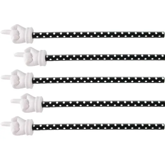 Teacher Created Resources Black Polka Dots Hand Pointer, 5ct. {1}