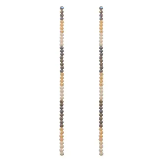 Gray & White Glass Rondelle Beads, 3mm by Bead Landing&trade; {4}