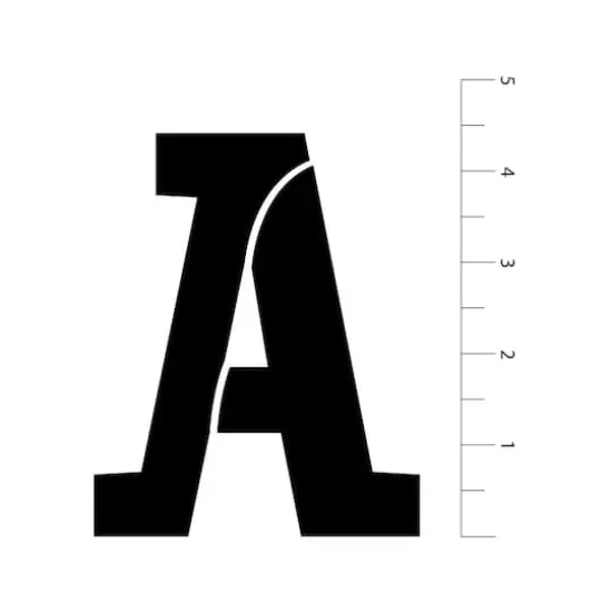 4.5" Serif Alphabet Stencils by Craft Smart&reg; {4}
