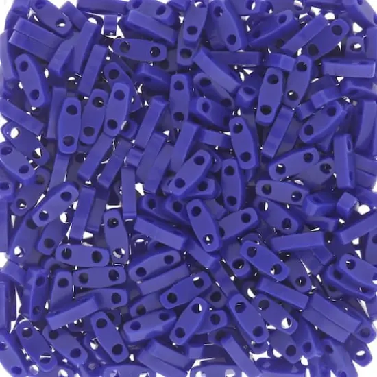 Miyuki&reg; 1.2mm Glass Quarter Tila Beads Opaque Cobalt {1}