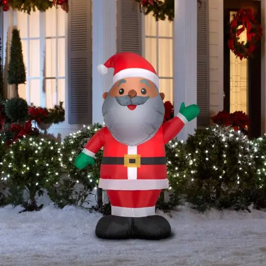 4ft. Airblown&reg; Inflatable Christmas Santa {3}