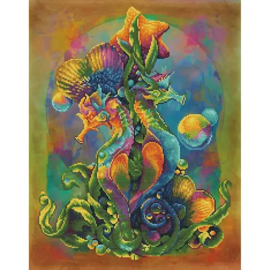 Diamond Dotz&reg; Sea Horses Diamond Painting Kit {1}