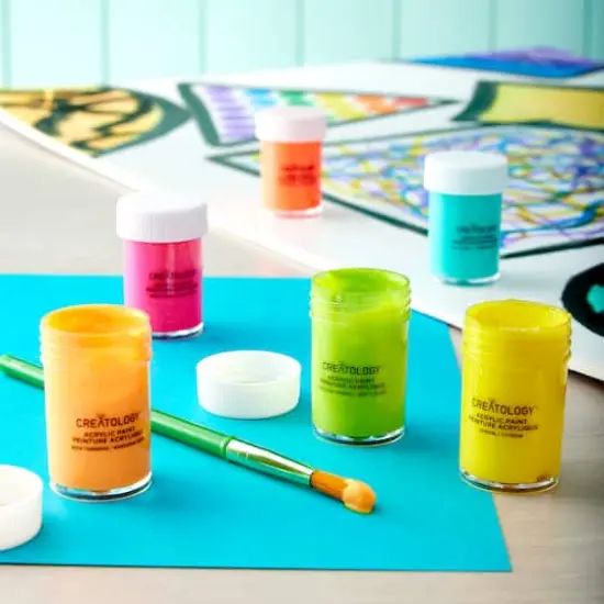 Bright Glitter 18 Color Acrylic Paint Set by Creatology&trade; {3}