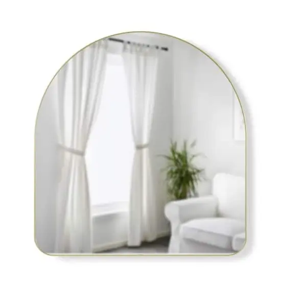 Umbra 36" Brass Hubba Arched Mirror {1}