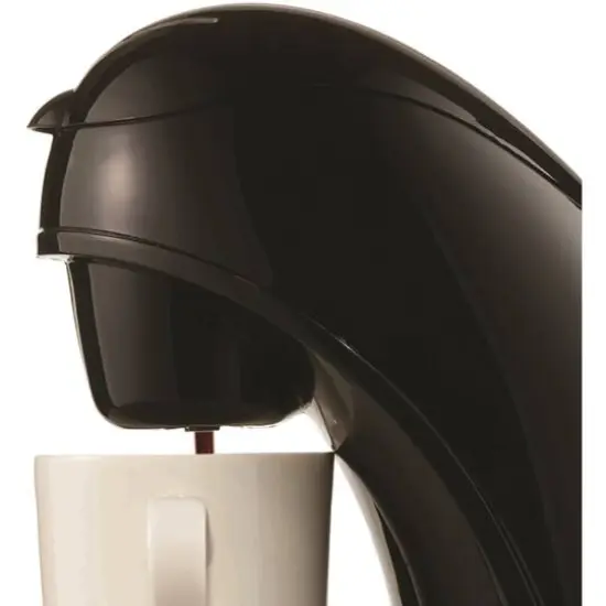 Brentwood Black Single-Serve Coffee Maker with Porcelain Mug {5}