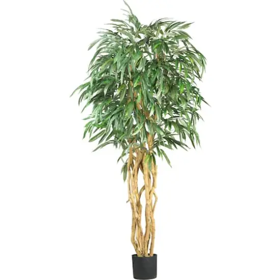 6ft. Potted Weeping Ficus Silk Tree {1}