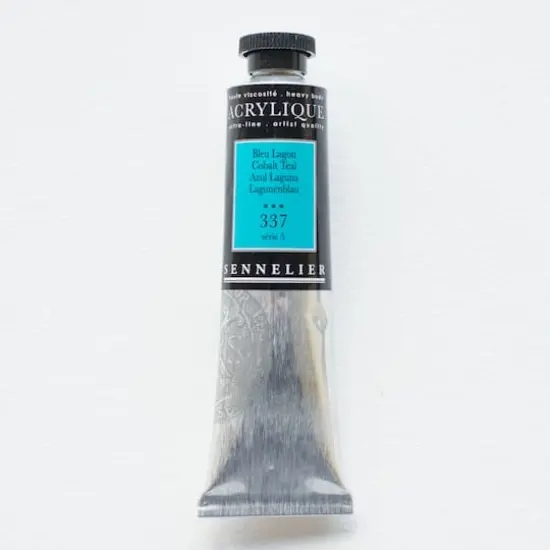 Sennelier Extra Fine Artists' Acrylic Paint, 60mL 337 Cobalt Teal {1}