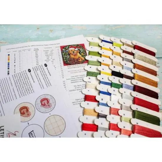 Letistitch Christmas Puppy Counted Cross Stitch Kit {13}