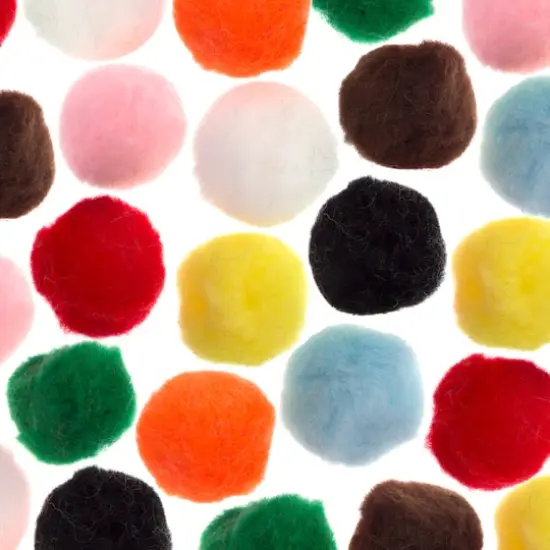 John Bead 2" Pom Poms, 50ct. Assorted {1}