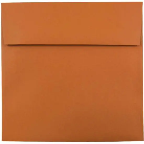 JAM Paper 8.5" x 8.5" Square Premium Invitation Envelopes, 25ct. Dark Orange {1}