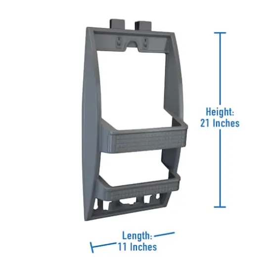 Bath Bliss Gray Multi Hanging Option Shower Caddy {3}