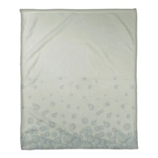Bubbles Coral Fleece Blanket Green {1}