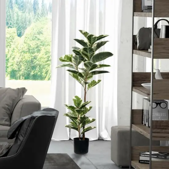 4ft. Potted Artificial Dumb Cane Tree {3}