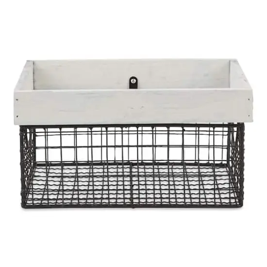 DII&reg; Farmhouse Basket Set Antique White {3}