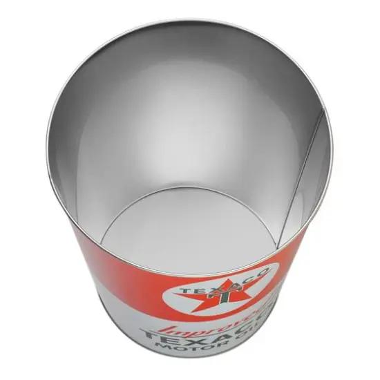 American Art Décor™ 11" Texaco Motor Oil Decorative Metal Trash Can {6}