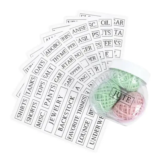 Clear Rectangle Household Label Stickers by Recollections&trade; {6}