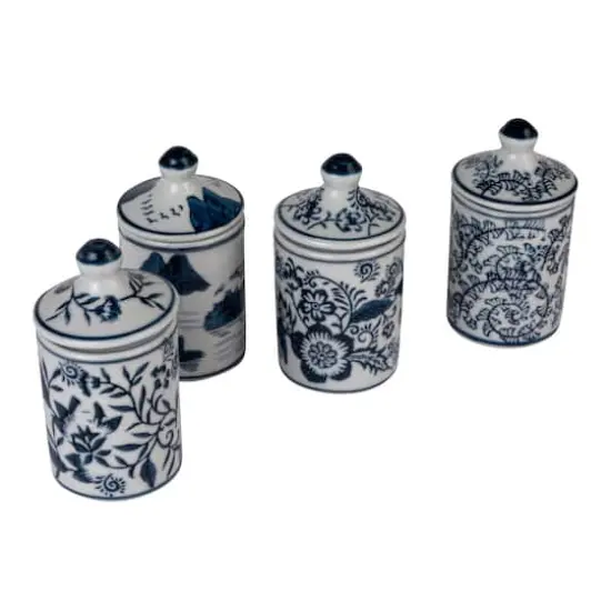 Hello Honey&reg; 4.5" Blue Blossom Enchantment Stoneware Jar Set {5}
