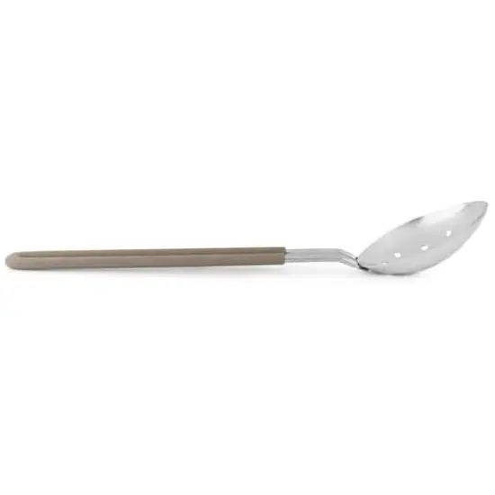 Martha Stewart Everyday Taupe Stainless Steel Slotted Spoon Kitchen Utensil {5}