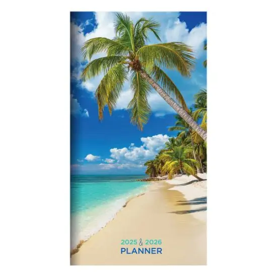 TF Publishing 2025 - 2026 Beaches Small Monthly Pocket Planner {1}