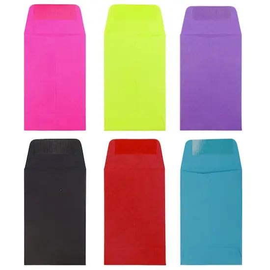 JAM Paper 2.25" x 3.5" Assorted Coin Business Envelopes, 150ct. {4}