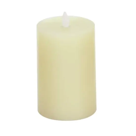 Yellow Traditional Wax Flameless Candle Set {3}