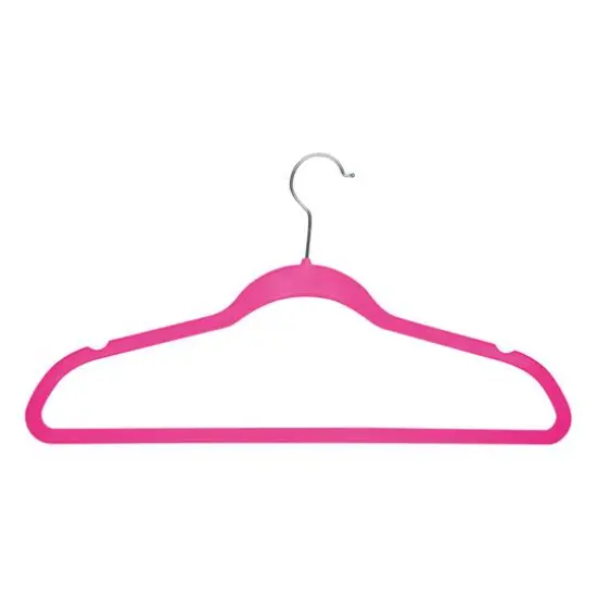 Simplify Slim Velvet Suit Hangers, 25ct. Fuschia {4}