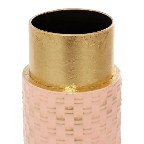 Set of 2 Bronze Metal Contemporary Vase, 18", 15" {4}