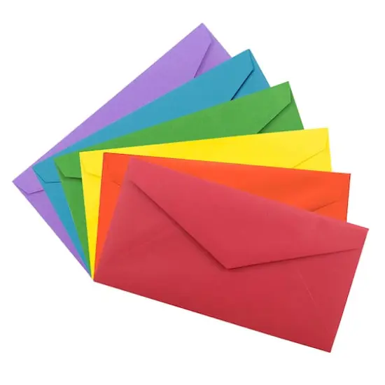 JAM Paper 3.875" x 7.5" Assorted Color Business Envelopes, 150ct. {1}