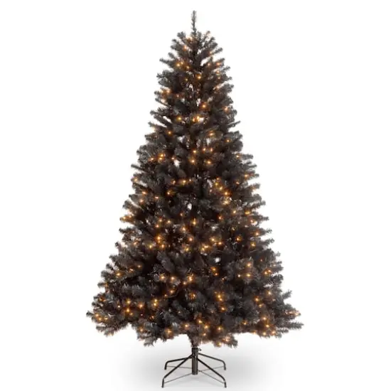 6.5 ft. Pre-Lit North Valley&reg; Black Spruce Artificial Christmas Tree, Clear Lights {1}