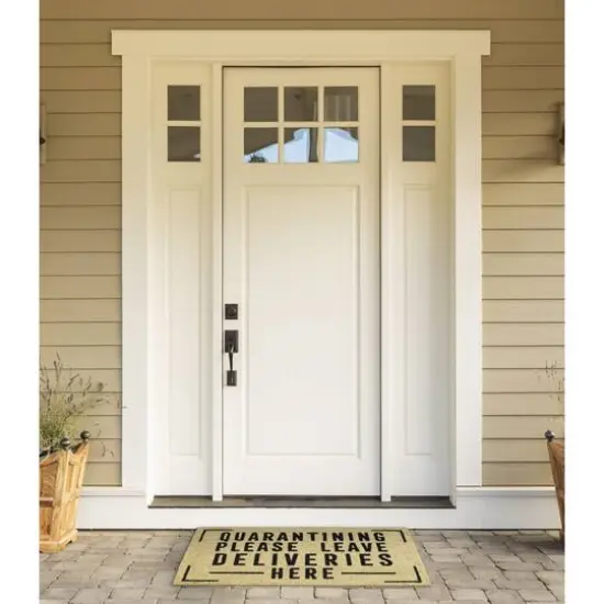 DII&reg; Quarantining Deliveries Here Doormat {4}