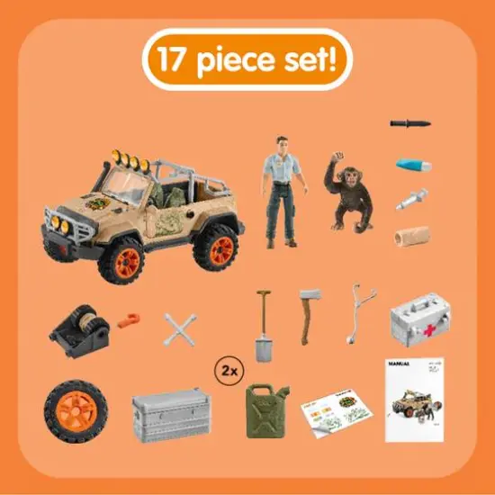 Schleich Wild Life 4x4 Vehicle with Winch {7}