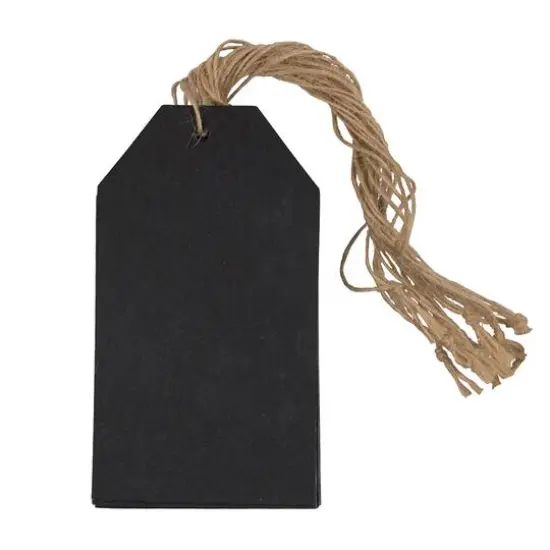 JAM Paper Black Recycled Kraft Premium Gift Tags with Twine String, 10ct. {3}