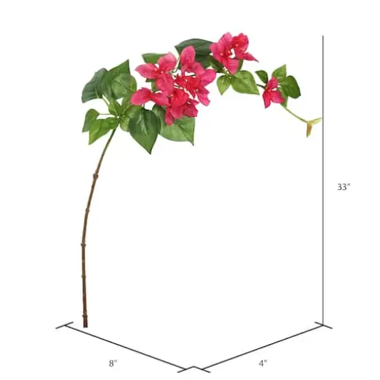 Fuchsia Single Bougainvillea Artificial Stem, 3ct. {3}