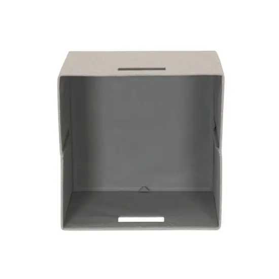 Household Essentials Storage Cubes, 2ct. Silver {6}