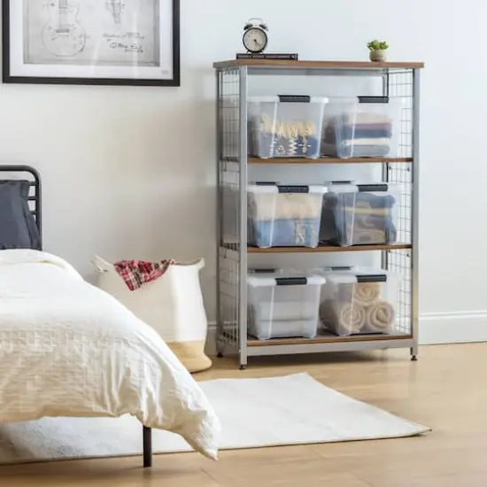 IRIS&reg; 20.5qt. Buckled Clear Boxes with Clear Buckle Lids, 6ct. {15}