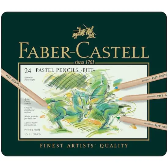 Faber-Castell Pitt 24 Color Pastel Pencil Set {1}
